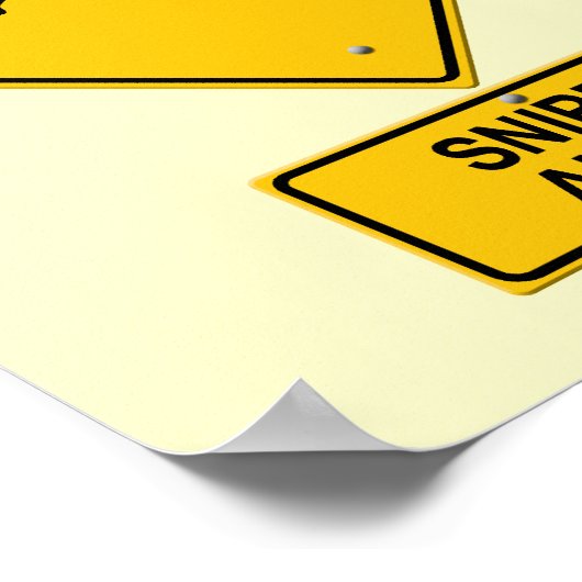 Scharfschützenschild Poster (Ecke)