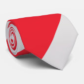 Scharlach und Silber Krawatte (Gerollt)