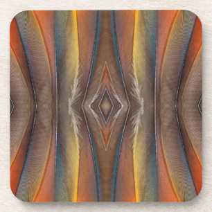 Scharlachara-Federdesign Getränkeuntersetzer