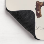 Scharlachara oder Rotbrust-Ara, Ara macao Mousepad (Ecke)