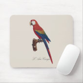 Scharlachara oder Rotbrust-Ara, Ara macao Mousepad (Mit Mouse)