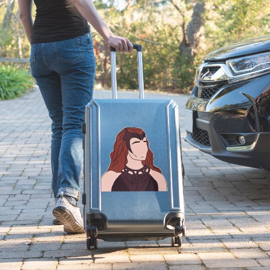 Scharlachrot Aufkleber (Koffer Insitu)