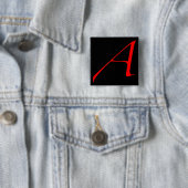 Scharlachrot Buchstabe A (für Atheisten) Button (Beispiel)