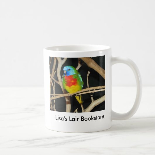 Scharlachrot-Chested Parakeet - Neophema splendida Kaffeetasse (Rechts)