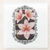 Scharlachrot Glasuntersetzer (Vorderseite)