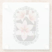 Scharlachrot Glasuntersetzer (Rückseite)