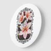 Scharlachrot Große Wanduhr (Winkel)