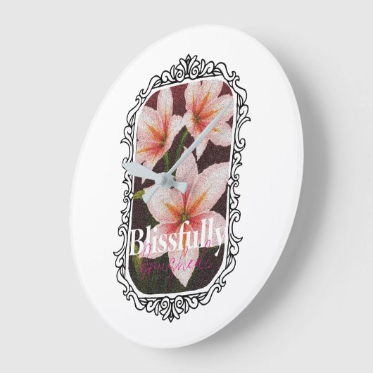 Scharlachrot Große Wanduhr (Winkel)