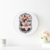 Scharlachrot Große Wanduhr (Zuhause)