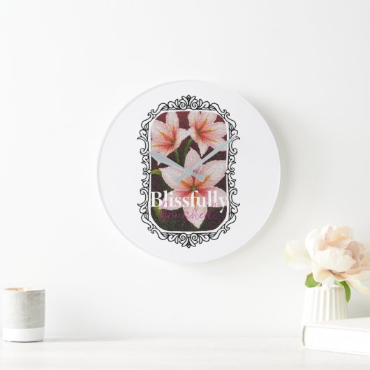 Scharlachrot Große Wanduhr (Zuhause)