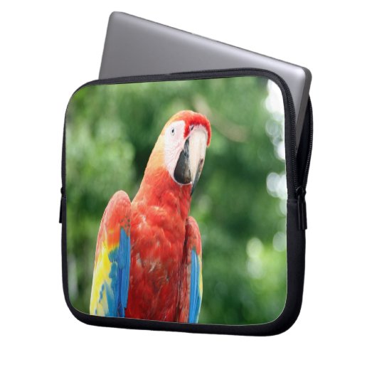 Scharlachrot Laptopschutzhülle (Vorderseite Links)