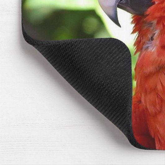 Scharlachrot Macaw- Mousepad (Ecke)