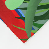 Scharlachrot Macaw-Papageien-Liebhaber-Geschenk- Fleecedecke (Ecke)