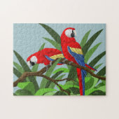 Scharlachrot Macaw-Puzzle- Puzzle (Horizontal)