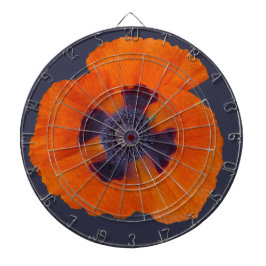 Scharlachrot Orange Poppy 1 Dartscheibe