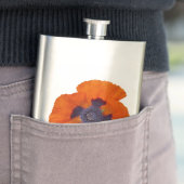 Scharlachrot Orange Poppy 1 Flachmann (Beispiel)