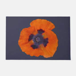Scharlachrot Orange Poppy 1 Fußmatte