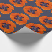 Scharlachrot Orange Poppy 1 Geschenkpapier (Ecke)