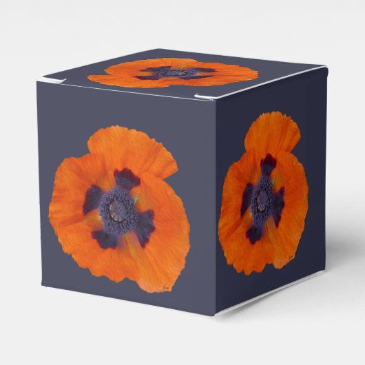 Scharlachrot Orange Poppy 1 Geschenkschachtel (Vorderseite)