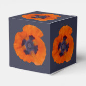 Scharlachrot Orange Poppy 1 Geschenkschachtel (Rückseite)