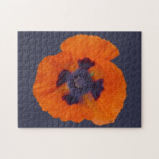 Scharlachrot Orange Poppy 1 Puzzle (Horizontal)