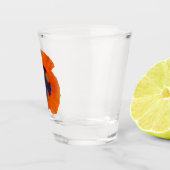 Scharlachrot Orange Poppy 1 Schnapsglas (Rechts)