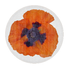 Scharlachrot Orange Poppy 1 Schneidebrett