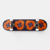 Scharlachrot Orange Poppy 1 Skateboard (Horizontal)