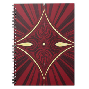 Scharlachrot Seil- Notizblock