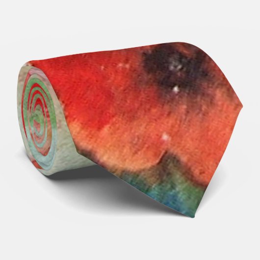 Scharlachrot Teppich- Krawatte (Gerollt)