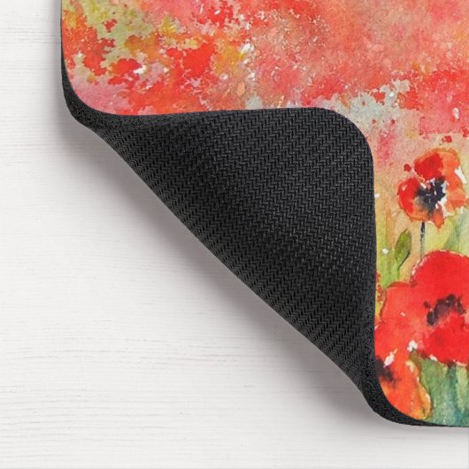 Scharlachrot Teppich- Mousepad (Ecke)