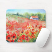 Scharlachrot Teppich- Mousepad (Mit Mouse)