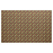 Scharlachrot und cremefarbene Blüten Stoff (Fat Quarter (45,7 x 55,9 cm))