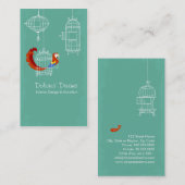 Scharlachrot Visitenkarte (Vorne/Hinten)