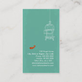 Scharlachrot Visitenkarte (Rückseite)