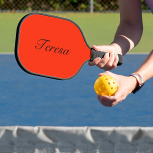Scharlachrote elegante Namen   Trendy Minimalistis Pickleball Schläger
