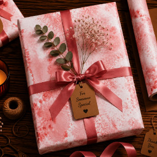 Scharlachrote Flüstern Geschenkpapier Set