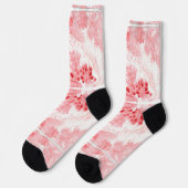Scharlachrote Flüstern Socken (Linkes Detail)