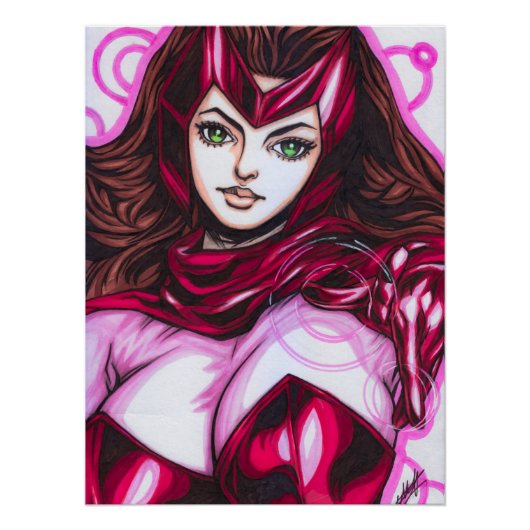 Scharlachrote Hexe ~ Wanda Maximoff Poster (Vorderseite)