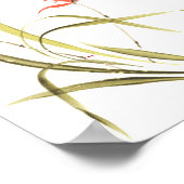 Scharlachrote Orchideentanz Poster (Ecke)