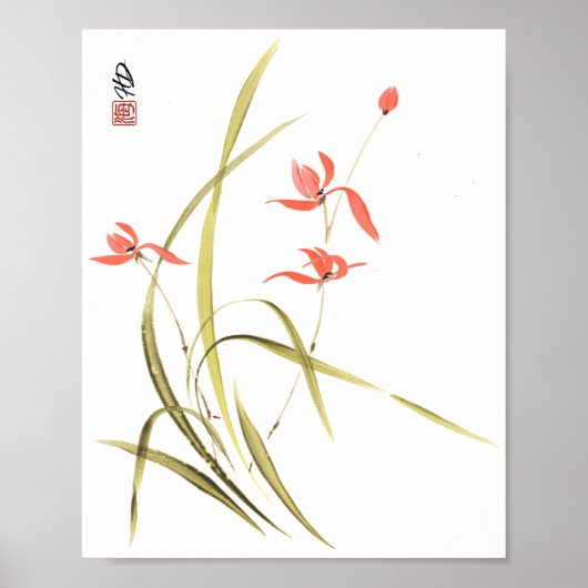 Scharlachrote Orchideentanz Poster (Vorne)