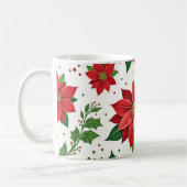 Scharlachrote Poinsettie Kaffeetasse (Links)