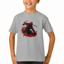 Scharlachrote Stealth: Red Ninja Mastery Shirt