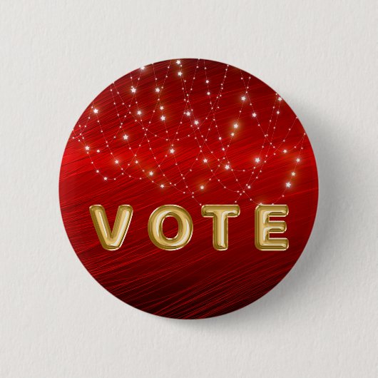Scharlachrote Sternenlicht-Kaskade Abstimmung Button (Vorderseite)