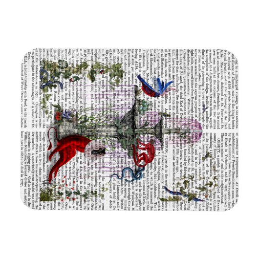 Scharlachroter Affe 2 Magnet (Horizontal)