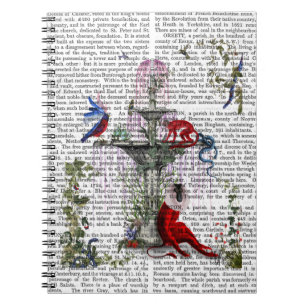 Scharlachroter Affe 2 Notizblock