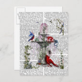 Scharlachroter Affe 2 Postkarte (Vorne/Hinten)