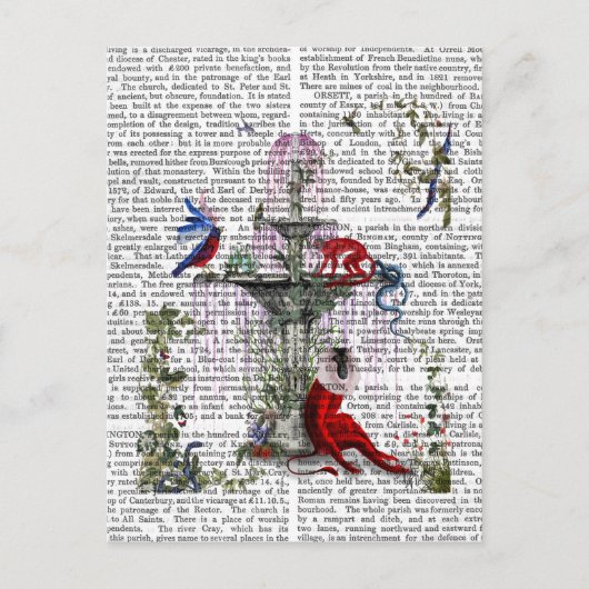 Scharlachroter Affe 2 Postkarte (Vorderseite)