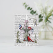 Scharlachroter Affe 2 Postkarte (Stehend Vorderseite)