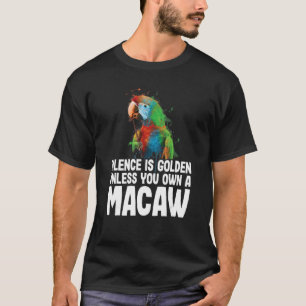 Scharlachroter Ara Farbiger Papagei Vögel Tropisch T-Shirt